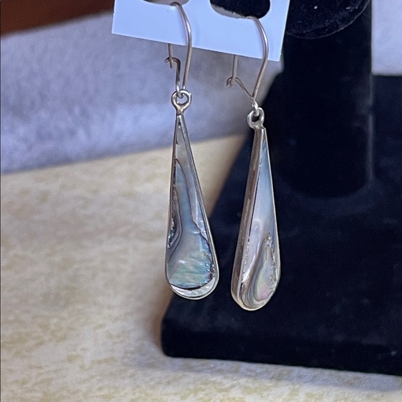 Iridescent Teardrop Earrings - Picture 5 of 5